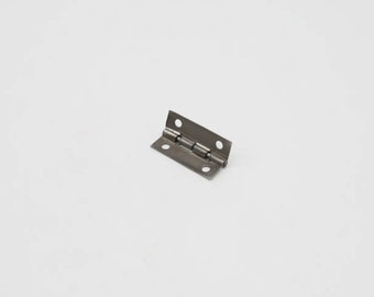 Set of 10 Overhead hinge, Jewelry Box Hinge, Mini Metal Hinge, Silver hinge,  Decorative hinges, Decoupage hinge, Shaped loop, 24х17mm.