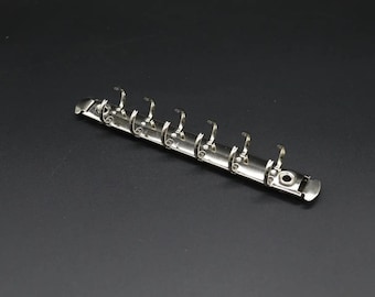 Set of 10 Clips for menu folders silver 140x15 mm
