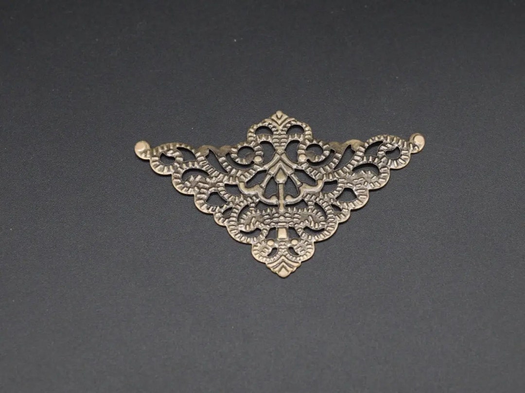 Set of 5 Antique Overhead Metal Corners, Decorative Corner, Bronze ...