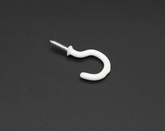 Hooks for keys, Key Holder for Wall , Metal Hooks, Key Rack, Hook For Key, Wall Hooks, Hook, White hook for key 24x46 mm