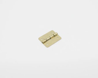 Bisagras de caja pequeña, Bisagra de metal oro 21х17mm, Decoración de metal, Bisagras decorativas, Bisagra en miniatura, Bisagras de mariposa, Bisagra de caja de joyería, Mini bisagra