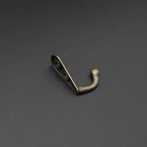 The furniture hanger, Vintage Brass Wall Hook, Hook, Wall hook, Bronze hook, Hook for hat , Hook for key 33x12 mm