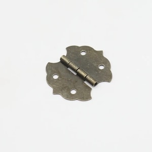 Decoupage Scharnier, Scharniere für Schmuckschatulle, Mini Metallscharnier, Bronze Scharniere, Schmuckschatulle 30х30mm.
