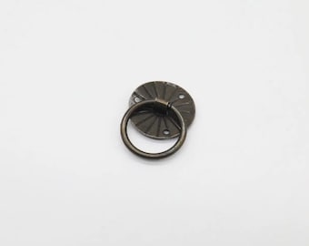 Metallringknäufe für Schubladen, 10er Set dekorative Tür- und Schrankbeschläge, Holzbearbeitungs-Projektteile 20 x 20 mm