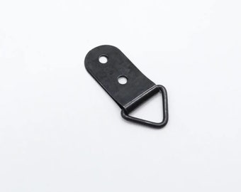 Set of 5 Black Loop for frames, Suspension loop, Hanger picture, Hook for frame, 41x16 mm