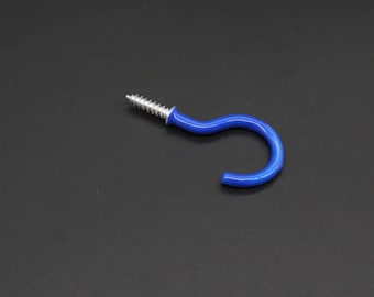 Hooks for keys, Key Holder for Wall , Metal Hooks, Key Rack, Hook For Key, Wall Hooks, Hook, Blue hook for key 28x54 mm