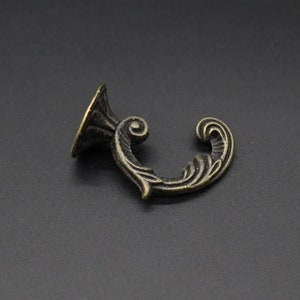 Vintage Brass Wall Hook, The furniture hanger, Hook, Wall hook, Bronze hook 48x24 mm