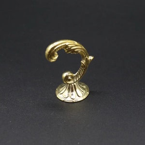 Vintage Brass Wall Hook, The furniture hanger, Hook, Wall hook, Gold hook 48x24 mm