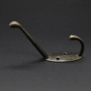 90x18 mm The furniture hanger, Vintage Brass Wall Hook, Hook, Wall hook, Bronze hook, Hook for hat