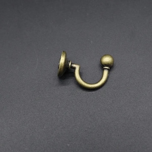 34x25 mm Haken für Hut, Die Möbelbügel, Vintage Messing Wandhaken, Haken, Wandhaken, Bronze Haken