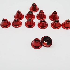 1 pc Little Red bells, Bell, Red Bell, Decorative Bell, Home Decoration Bell, Handicraft Bell 20 mm