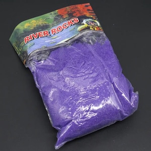 Decorative violet unity sand 0.5 kg, Christmas decor, wedding floral sand for handmade decor, crushed rock sand for candles, Christmas gift