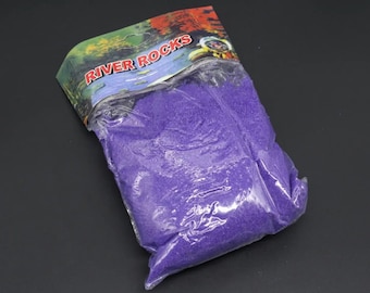 Decorative violet unity sand 0.5 kg, Christmas decor, wedding floral sand for handmade decor, crushed rock sand for candles, Christmas gift