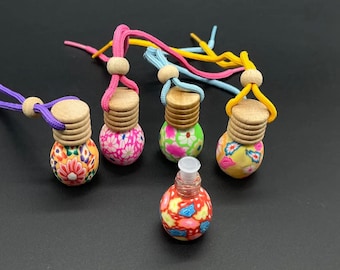 Surtido de 10 botellas miniatura, botellas de vidrio con corcho, botellas pequeñas de vidrio, botellas diminutas de 38 x 27 mm y 4 ml.
