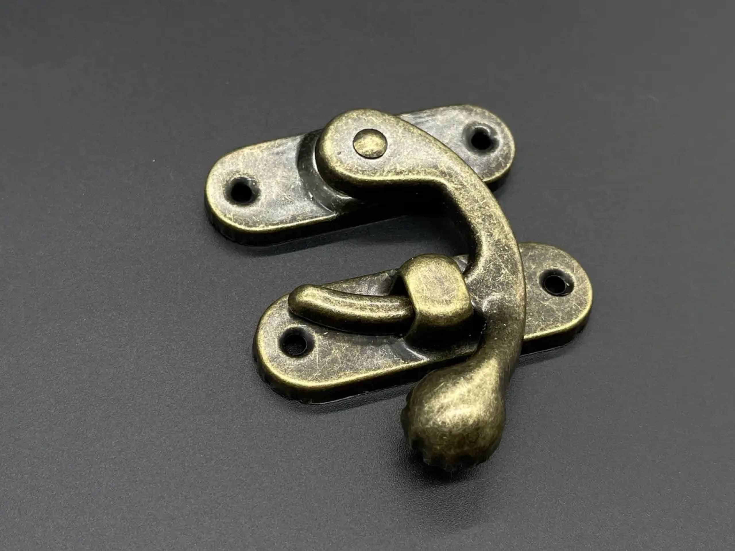 Bronze Lock Set of 10, Furniture Buckle, Gift Box Latches, Vintage Lock ...