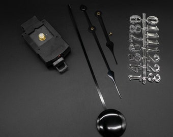 ビンテージサイレントクロック機構キット、DIY時計修理と工作、装飾壁掛け時計やホームデコレーションプロジェクト用のカスタム時計ムーブメント