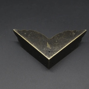 Set aus dekorativen Buchecken aus Messing, 70 mm Antikbronze-Schutz, Schmuckschatulle im Vintage-Stil für handgefertigte Schmuckschachteln