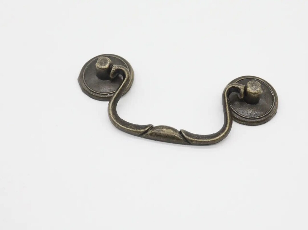 Furniture Handles, Decorative Metal Handle, Vintage Handle, Old Bronze
