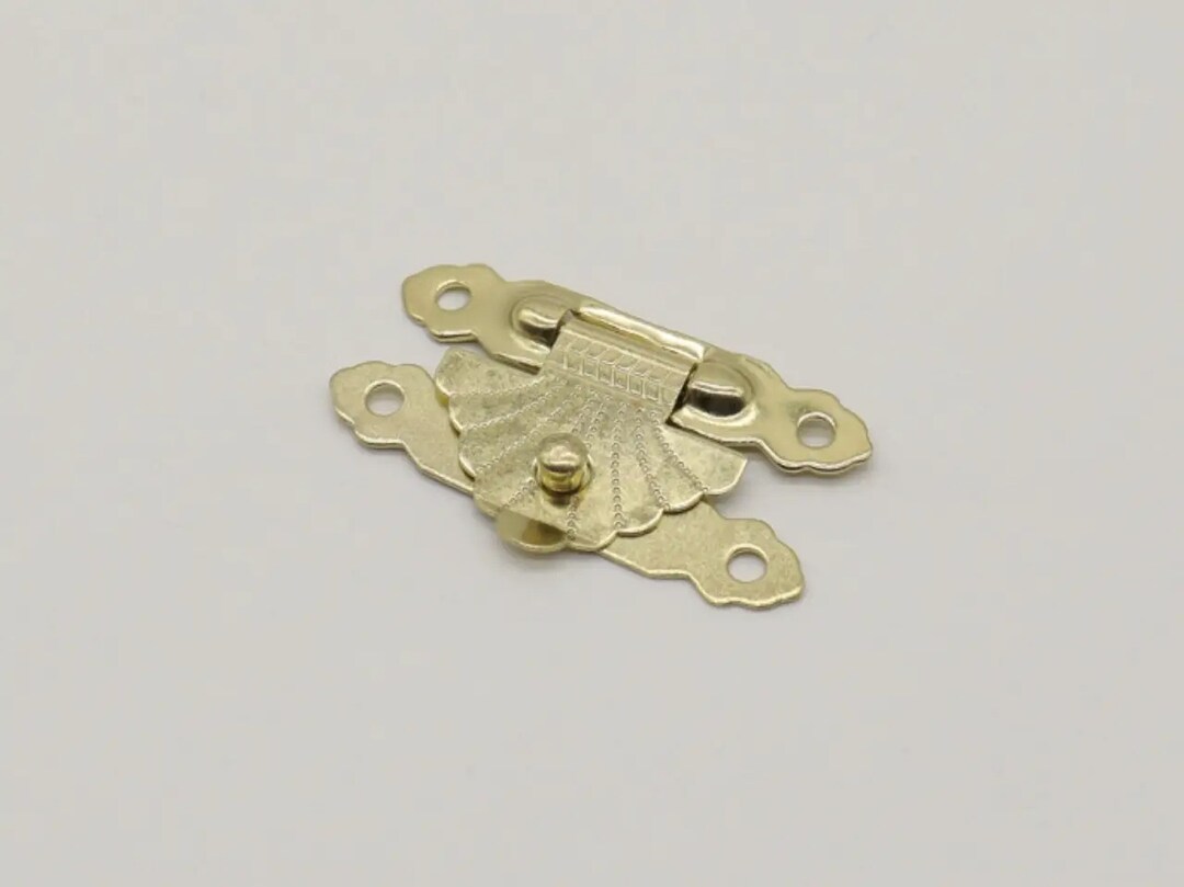 Antique Lock, Vintage Lock, Wooden Box Lock, Furniture Buckle, Fastener, Decorative Latch for