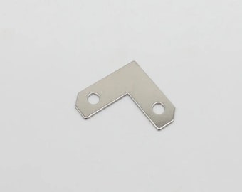 Silver corner, Metal Corner, Photo Corners, Picture corner, Corner Protector, Frame corner, Small  Angle Brackets 10х26 mm