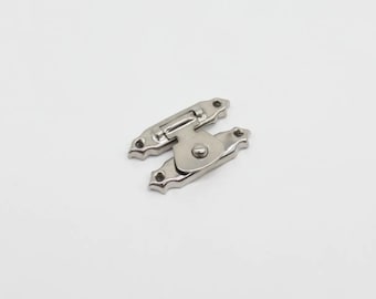 Antique Lock, Set of 10 Wooden box lock, Furniture Buckle, Fastener, Decorative Latch for Box, Gift box latches, Metal Latch  27х16mm