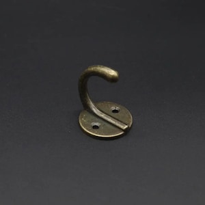 The furniture hanger, Vintage Brass Wall Hook, Hook, Wall hook, Bronze hook 30x38 mm