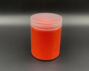 Red decorative colored sand in jars 0.5 kg for Succulents, Floral Sand for Hourglass, Vase Sand for Plants, Halloween Decorative stones