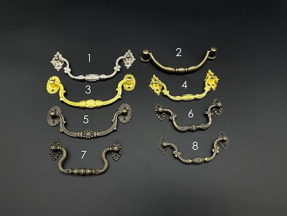 Antique Furniture Pulls, Gold Pulls for Cabinets, Old Fashioned Drawer Pulls,  Drawer Pulls for Antique Furniture, Antique Pulls for Dresser - Etsy