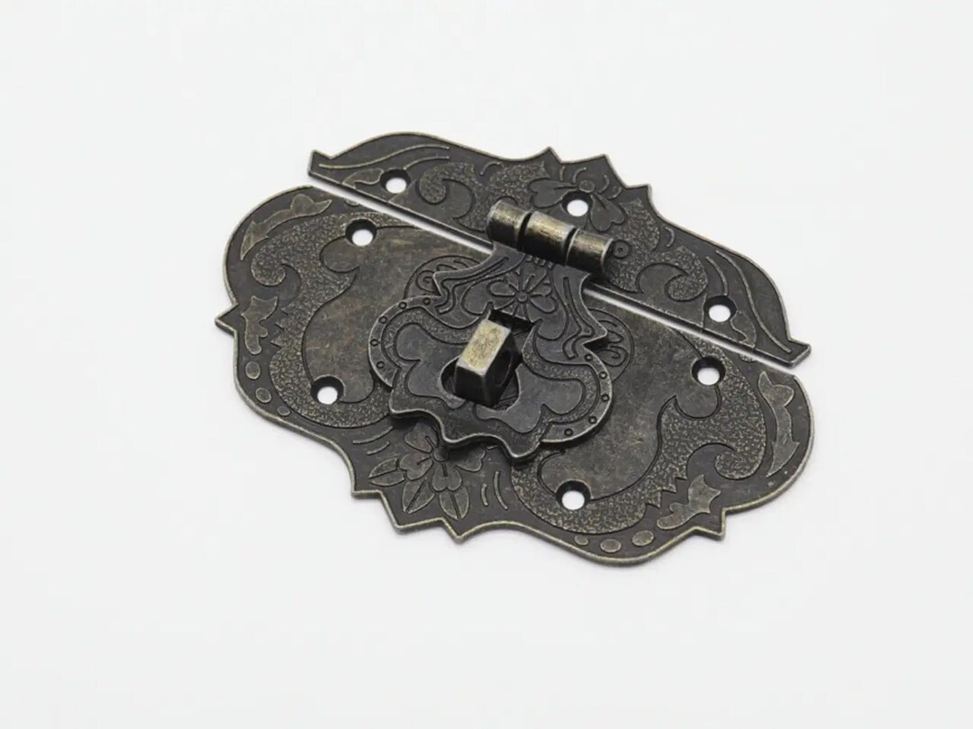 Tool Box Lock, Vintage Lock, Wooden Box Lock, Furniture Buckle