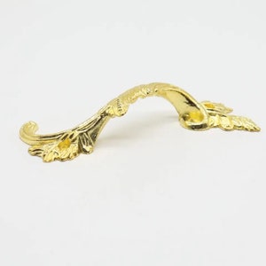 90x20 mm  Vintage Gold handles, Set of 5 Antique handle, Handle, Furniture handles, Drawer handle, Knobs Kitchen Drawer, Pull handles