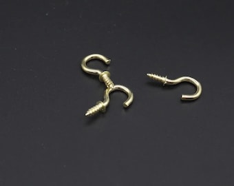 1pc Gold hook for key 25x12 mm, Hooks for keys, Key Holder for Wall , Metal Hooks, Key Rack, Hook For Key, Wall Hooks, Hook