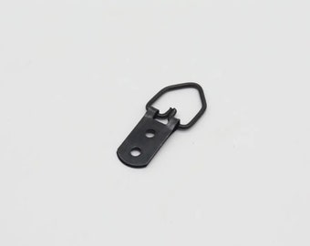 Black Loop for frames, Suspension loop, Hanger picture, Hook for frame, Picture Frame Hook, Frame hook, Hanger, Picture hanger, 35x10 mm