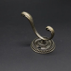 Vintage Messinghaken, Die Möbelaufhänger, Haken, Wandhaken, Bronzehaken 70 x 45 mm