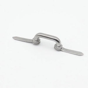 20x5 mm Silver handles, Set of 5 Modern handle, Furniture handles, Drawer handle, Knobs Kitchen Drawer, Pull handles, Decoupage handle