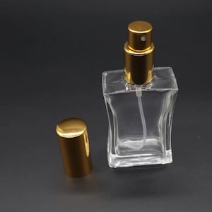 Clear Empty Round Glass Perfume Bottle spray. Spray bottles,  88х44 mm