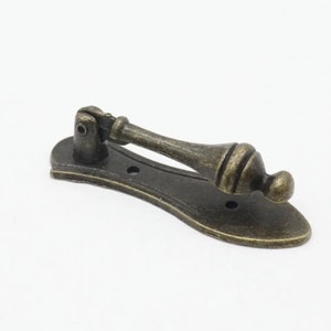 Set of 5 Vintage cabinet knobs, Metal handle, Decorative Bronze door handle 72x22mm, Furniture handle, Bronze door pull, Kitchen knob