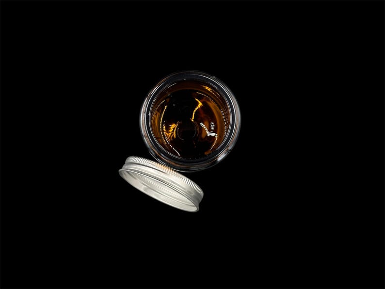 Jar in Amber Glass With Aluminum Lid 81 X 62mm / 140 Ml, Small Glass