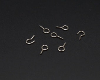 1 pc Haak 13x5 mm, Meubelhaak, Schroef bails, Tiny oogschroeven, Metalen haak, Zelftappende ring, De haak is van metaal, Schroefhaak