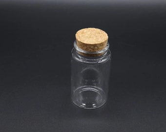 Glass bottles with corks, craft bottle, Mini bottles, Small glass bottles, Miniature bottles, Bottles for herbs, Tiny bottles 70х47 mm 80 ml