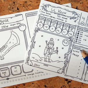 PACK COMBO - Cartes Monstre et objet magique D&D 5e - À remplir