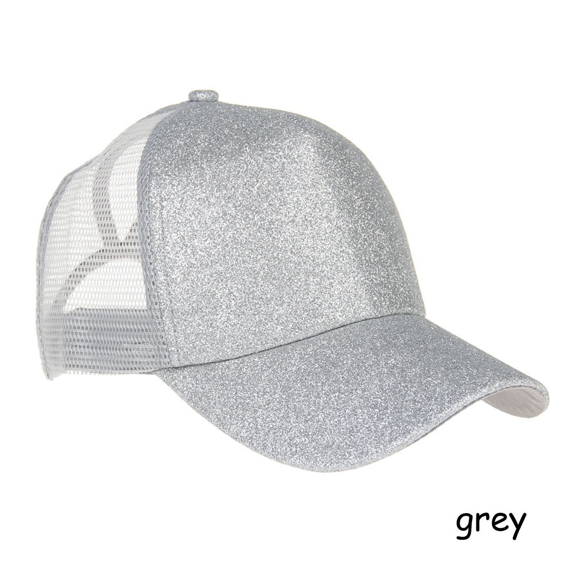 CC Distressed glitter baseball cap Adjustable women mesh Etsy