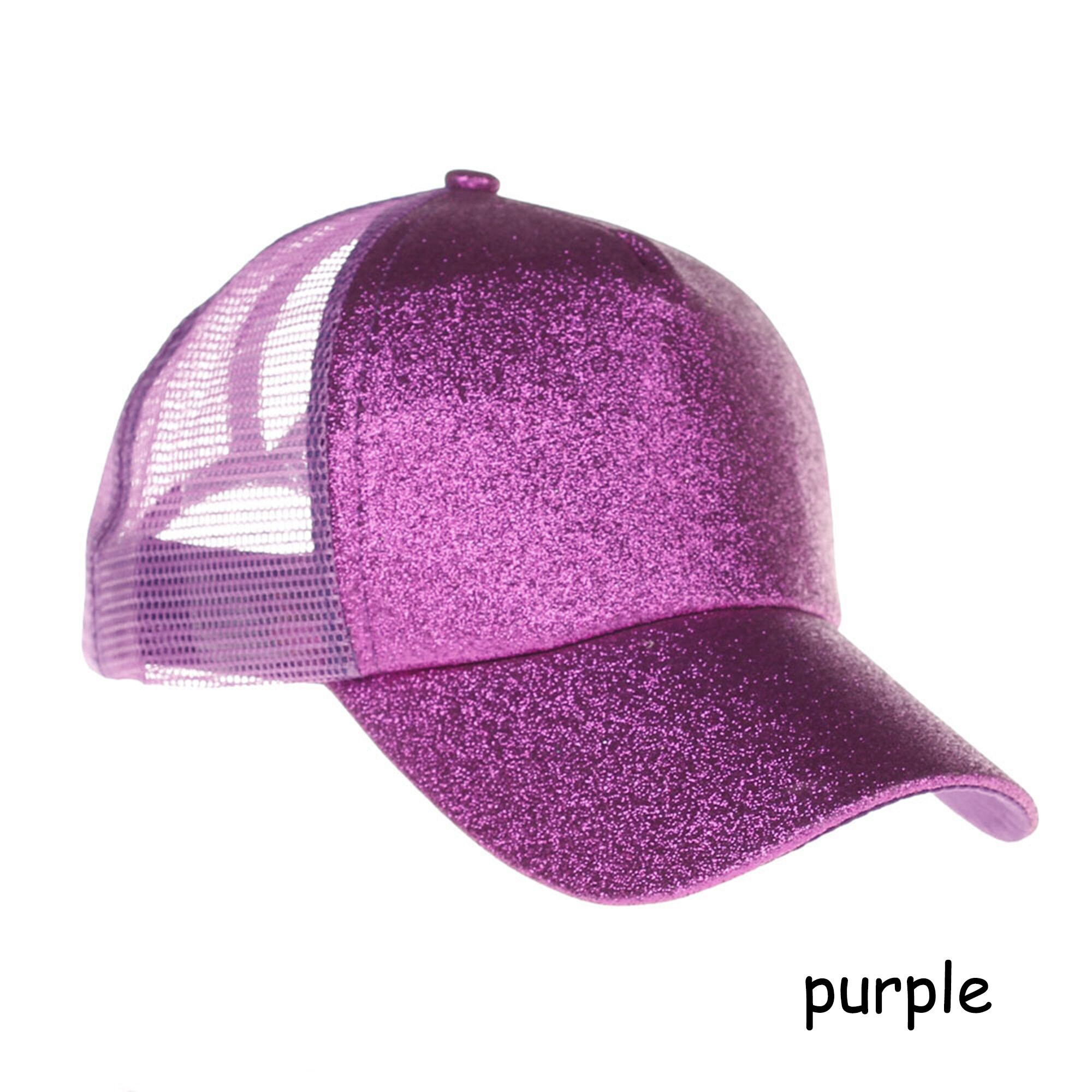 CC Distressed glitter baseball cap Adjustable women mesh Etsy