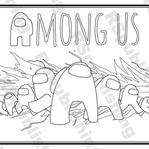 Among US game Coloring Pages 40 Pages All in 1 PDF file | Etsy