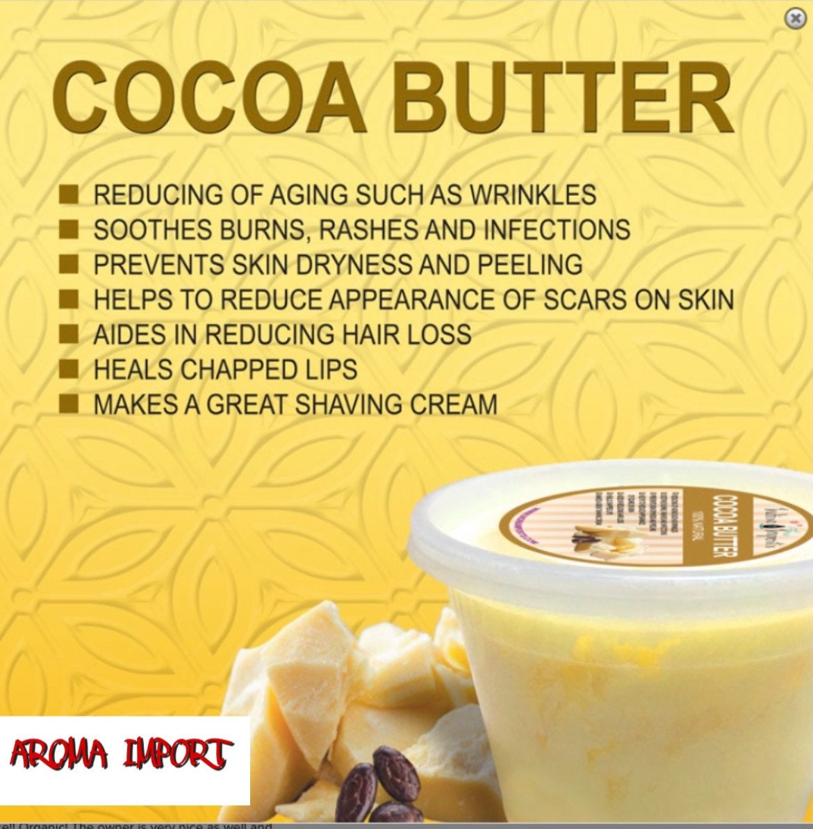 Cocoa butter 100 Natural & Raw. Perfect for moisturising and Etsy