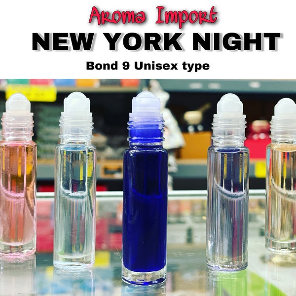 NEW YORK NIGHT by Bond 9 Unisex type, Fragrance oil, Long Lasting, High Quality, Alcohol free. Roll on Bottle.