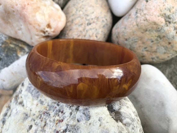Purple Star Dust Bakelite Bakelite Bracelet