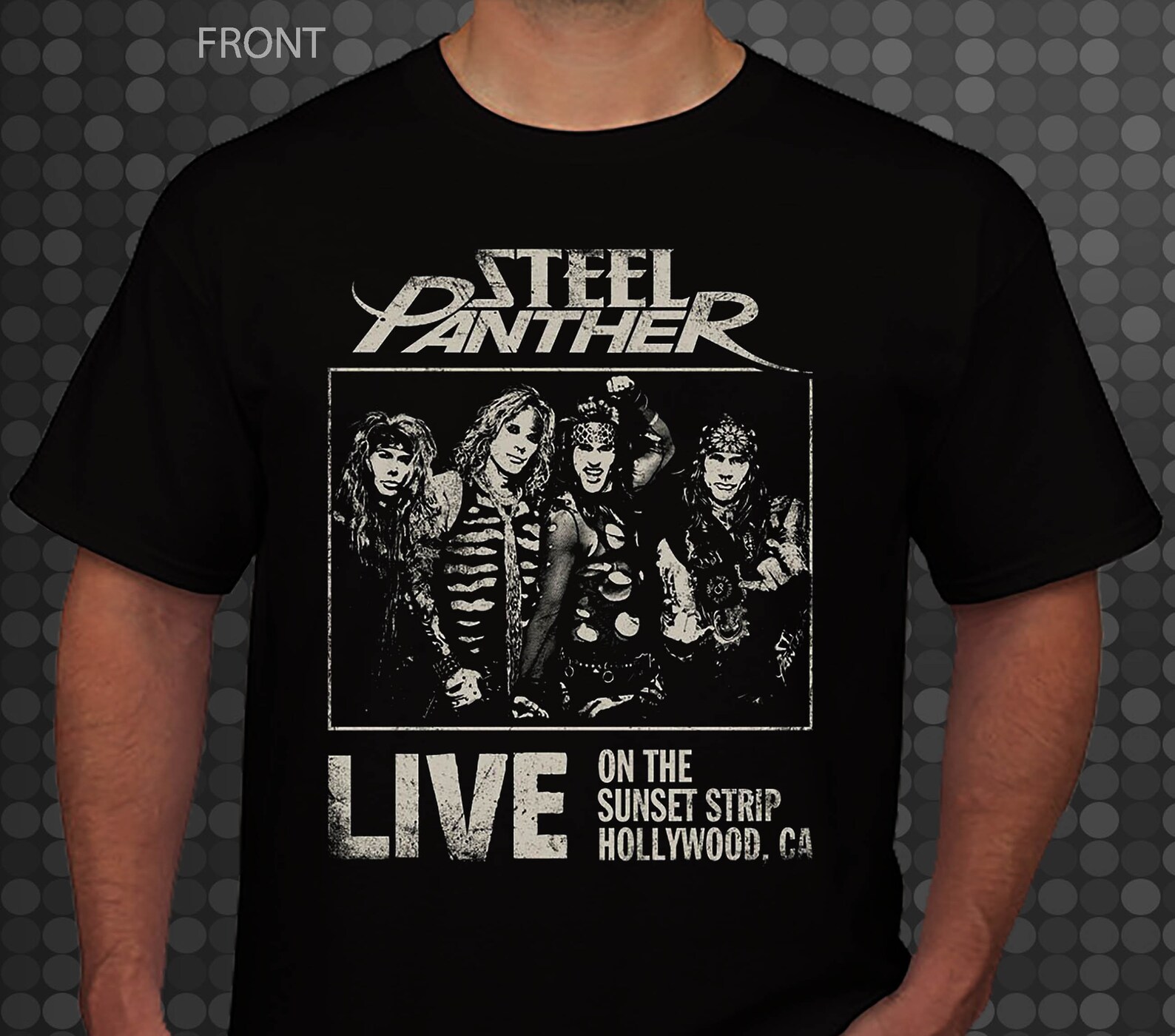 Steel PantherAmerican rock band Black DTG Print T_shirt Etsy