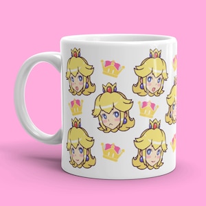 Kawaii Princess P Mug, Super Gift, Gamer Mug, Video Game Smash Classic Mug 11oz 15oz
