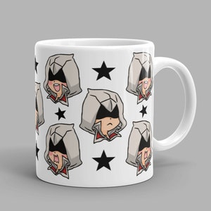 Chibi E Mug, Kawaii Assassin, Cute Gamer Gift, Gaming Brotherhood Mug, Videogames Classic Mug 11oz 15oz