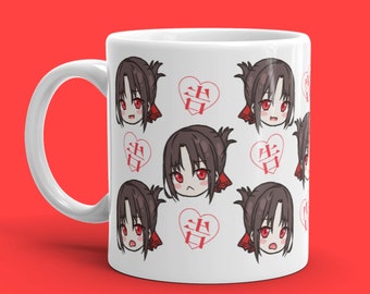 Kawaii Kaguya Mug, Cute Kaguya-sama Anime Gift, Adorable Waifu Manga Lover, Chibi Otaku Weeb Japanese Classic Mug 11oz 15oz